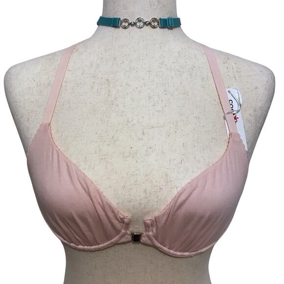 Cosabella NWT Front Close Baby Pink Bra Women 34B - Picture 1 of 10